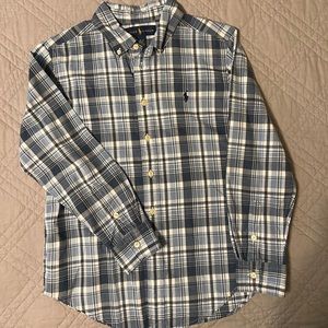 BOYS RALPH LAUREN LONG SLEEVE BUTTON UP